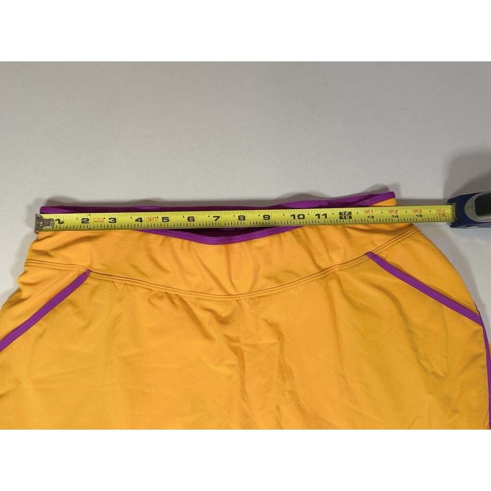 Nike Womens Shorts  Skirt Medium Orange Athletic Lined Running Dri Fit Gym - Picture 8 of 10